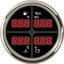 52mm 4in1 Gauge Car Fuel Level