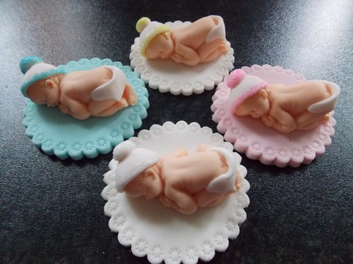 Edible sleeping baby boy - edible,