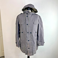German Army Bundeswehr Large Grey Parka Jacket & Removable Liner EU 52 (L)