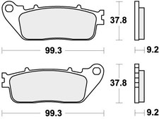 SBS Brake Pads Rear For HONDA