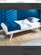 SINGLE TRUNDLE GUEST BED WITH
