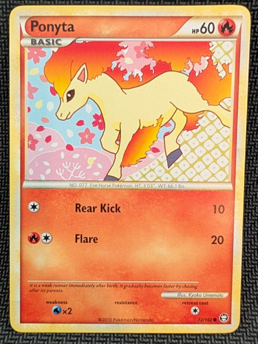 Pokemon ponyta 102 2010 - ponyta,