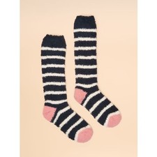 Joules Fluffy Navy Stripe