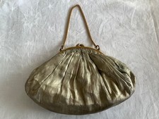 Vintage 1950’s Waldybag Design Small Evening Bag  Silver in Color