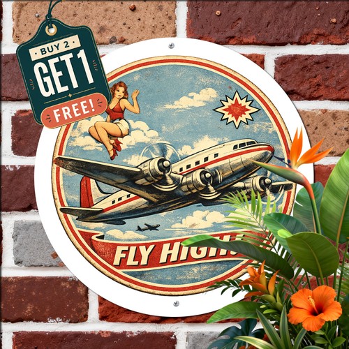 Classic vintage airplane - classic,