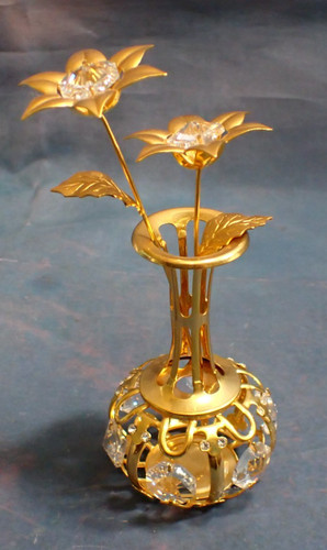 Vintage vase and flowers - vintage,