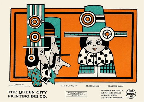Vintage art deco wall - art,