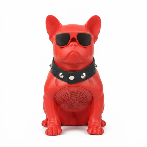 French bulldog red bluetooth - french,