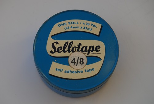 Vintage blue sellotape - vintage,
