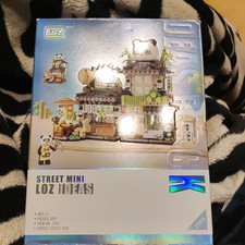 Mini Blocks Tea /Coffee Street Houses Building Panda Set Nano Bricks DIY Puzzle