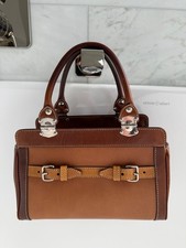 MIU MIU  brown and tan leather