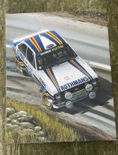 FORD ESCORT RS1800 ROTHMANS Framed  Canvas Art Ready to Hang Picture Print
