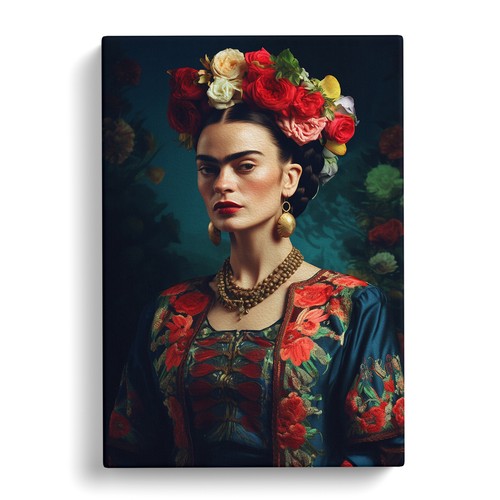 Frida kahlo digital - digital, canvas