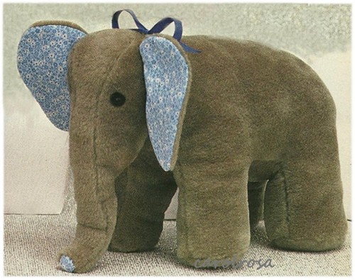 Elephant stuffed toy sewing - stuffed,