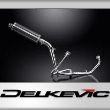 HONDA XL125V VARADERO FULL EXHAUST SYSTEM 350mm CARBON OVAL BSAU SILENCER