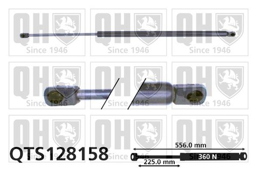 Tailgate boot gas strutfor - tailgate/boot,
