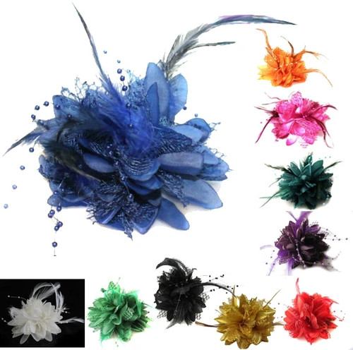 Flower feather bead - flower,