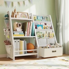Kids Bookshelf and Toy Storage - Kids Book Shelf for Kids Rooms, Toddler Boxed