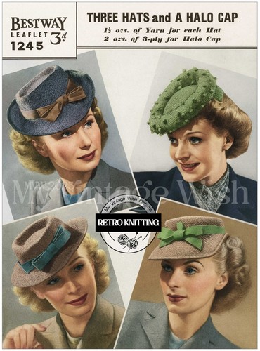 1940s vintage knitting pattern - 1940s,