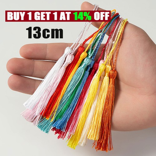 100x 13cm silky tassels crafts - 13cm,
