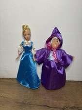 Disney Simba Cinderella & Fairy Godmother Dolls Bundle