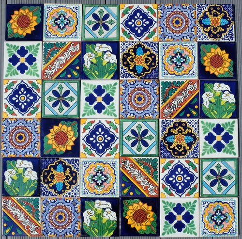 Mexican tiles gardenia - gardenia,