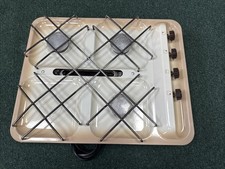 Caravan Motorhome Campervan Gas Cramer  3 Hob / Grill Cream Steel