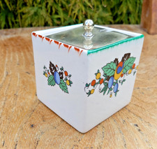 Vintage Coronet Ware Jam/Preserve Pot with Silver Plate Lid