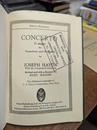 Haydn concerto major - d,
