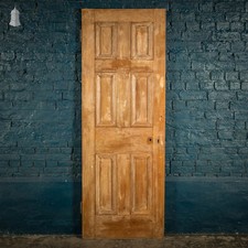 Pine Panelled Door, 6 Panel Scumble Paint Finish