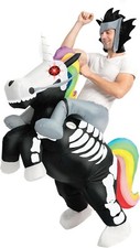 Spooktacular Creations inflatable Halloween Costume Ride A Skeleton Unicorn  A.