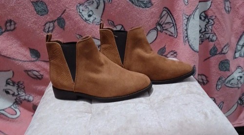 Tan faux suede chelsea ankle - faux,
