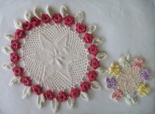 Retro Hand Crochet Doilies -