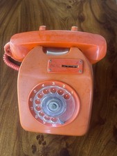 RETRO VINTAGE ORANGE PAY PHONE