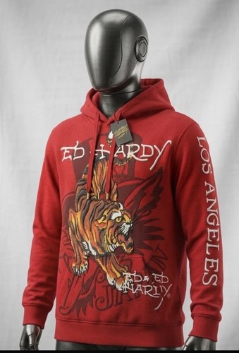 Hardy red hoody - hardy, tiger