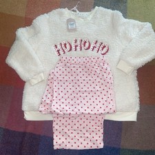Tu Fluffy Christmas Polka Hohoho Pyjamas, PJs, Nightwear, Loungewear Size 20 