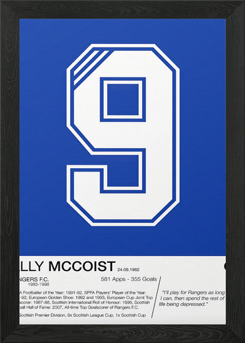 Ally mccoist framed wall art - framed,