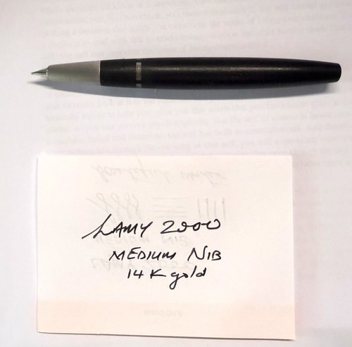 Lamy 2000 fountain - pen, black