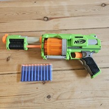 NERF Dart Tag Guns Fury Fire Pump Action Pair Nerf Bullets Included Orange Green