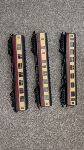 Hornby gauge maroon - 3x, oo