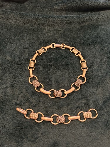 Monet necklace and bracelet - and,