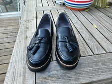 Leather Orthopaedics Pitillos Ladies Black Patent  Loafer Shoes 