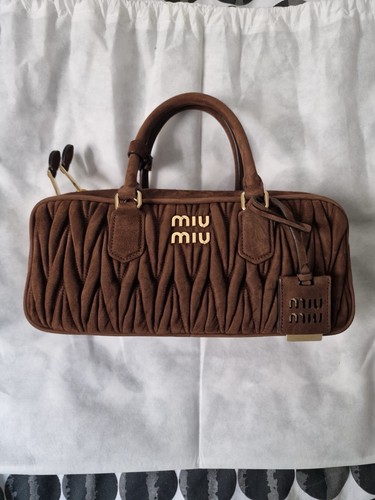 Miu brown suede - brown, matelasse