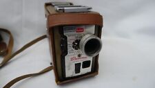 Vintage Kodak Brownie 8mm Movie Camera Model 2 + Leather Case Good Working Order