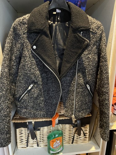 Black grey wool - m, &
