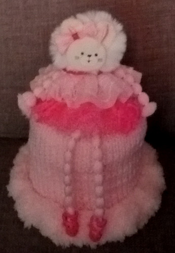 Knitted toilet roll - knitted, cover-