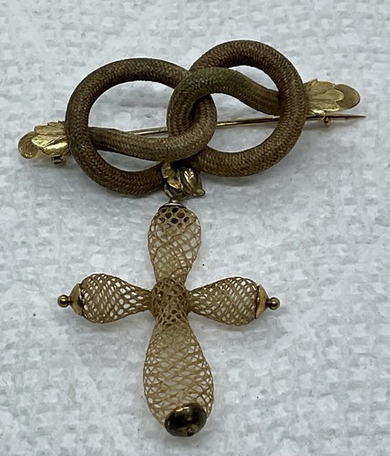 Vintage mourning hair - a,