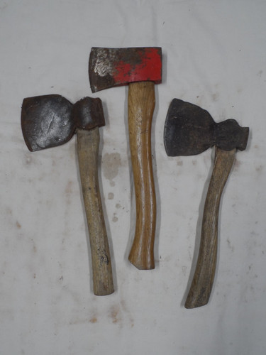 Axe hatchet chopper - axe/hatchet/chopper, x3
