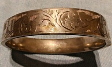 Vintage Silver Braclet Etched