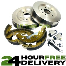 REAR BRAKE DRUMS, SHOES